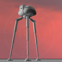 War of The Worlds inspired The TRIPODs inspired model kit - 3D Print service